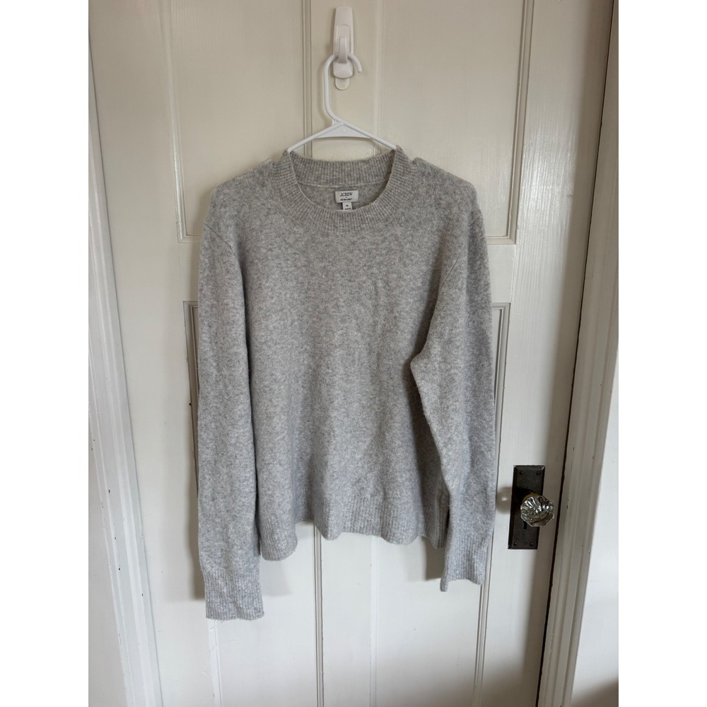 J.Crew Gray Crewneck sweater in extra-soft yarn size xl
